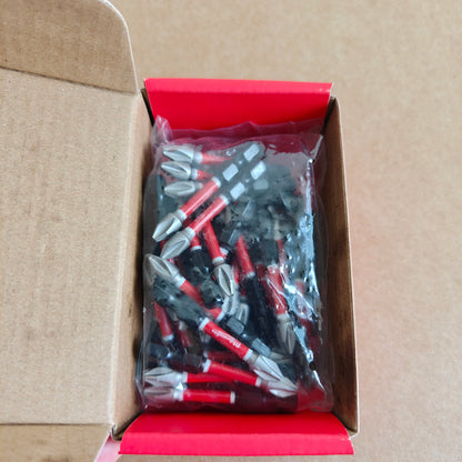 Punte per Trapano a Impatto Milwaukee Shockwave PH2, Serie di Punte per Avvitatore da 25mm/50mm/90mm