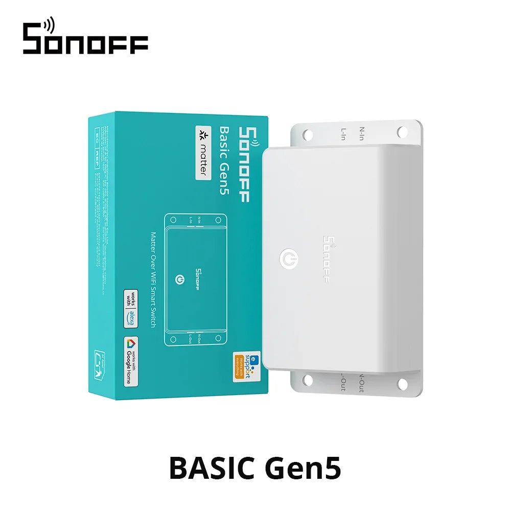 Sonoff MINI R4 Sonoff R5 Sonoff 4CH Pro R3 4CH R3 S-mate WiFi Smart Switch Switchman M5 Sonoff NINIR4 tramite EWeLink Google