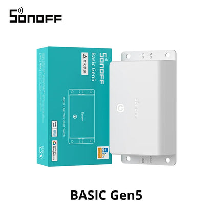 Sonoff MINI R4 Sonoff R5 Sonoff 4CH Pro R3 4CH R3 S-mate WiFi Smart Switch Switchman M5 Sonoff NINIR4 tramite EWeLink Google
