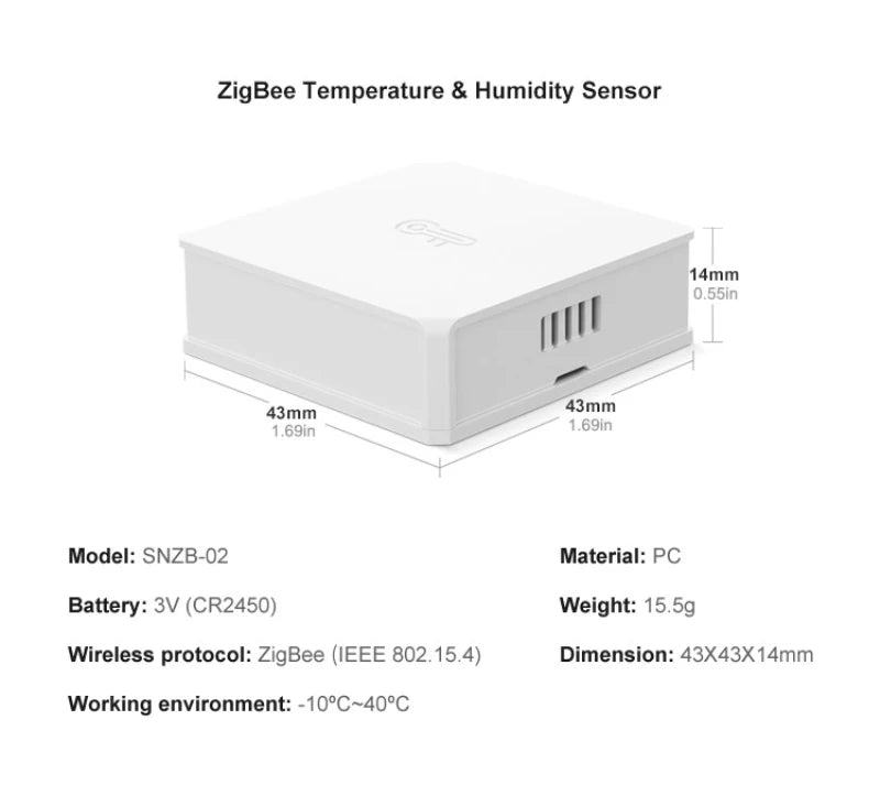 SONOFF SNZB-06P SNZB-05P Zb Bridge Pro Sensore di perdite d'acqua Zigbee ZbminiL2 SNZB-02D Sensore per porte e finestre Sensore di temperatura e umidità