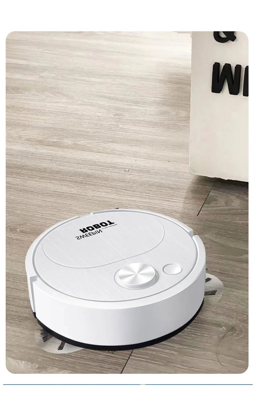 NUOVO USB Spazzare Robot Aspirapolvere Lavare 3 In 1 Smart Wireless 1500Pa Trascina Pulizia Spazzare Pavimento per Home Office