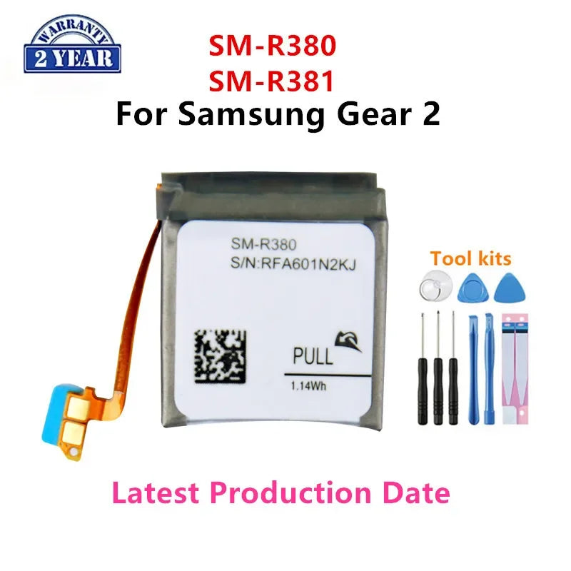 Nuova batteria per orologio Galaxy per Samsung Galaxy Watch Gear Live/S2 classic/Gear S4/Gear 1/Active 1 2 3/ Watch 3/ Gear S/Gear 2