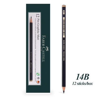 Faber-Castell 8/12pcs Set Matte Sketch Pencil Art Graphite per schizzo Black Lead Writing Drawing matite di grafite forniture