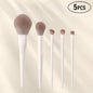 Set di 5-12 Pennelli Professionali per Trucco, Pennelli per Ombretto, Eyeliner, Contouring, Fondotinta e Sfumatura, Strumenti Cosmetici per la Bellezza del Viso Femminile