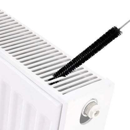 Spazzola multiuso per la pulizia del radiatore da 1 pezzo con manico in legno e setole in nylon: efficiente rimozione della polvere e della lanugine per prese d'aria