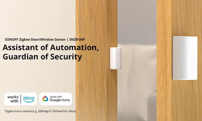 SONOFF SNZB-04P Sonoff Zigbee Sensore porta SNZB 04P Collegamento scena intelligente locale Avviso antimanomissione Sicurezza domestica Funziona con Alexa Google