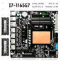 Scheda madre ITX NAS con Intel Core i7 1165G7 di 11a generazione, 4 porte 2.5G I226, 6 SATA e 2 M.2 NVMe, PCIe X4 per server/firewall