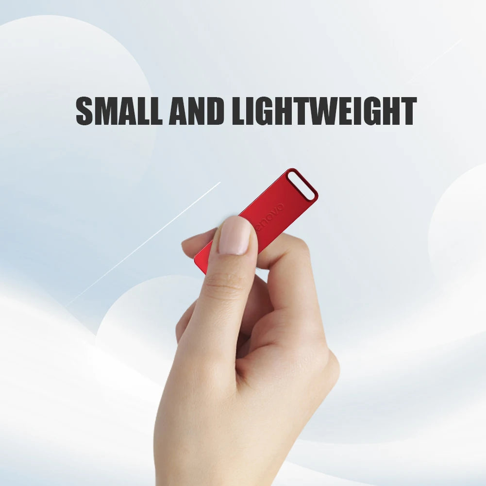 Chiavetta USB Lenovo Mini ad alta velocità, in metallo, resistente e portatile, con capacità di archiviazione di 2 TB/1 TB/512 GB/256 GB/128 GB, ideale per PC, laptop e sistemi audio per auto.