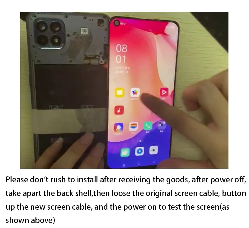 Per Realme Narzo 30 5G RMX3242 Display LCD originale Touch Screen con telaio Digitizer Assembly Parti di ricambio