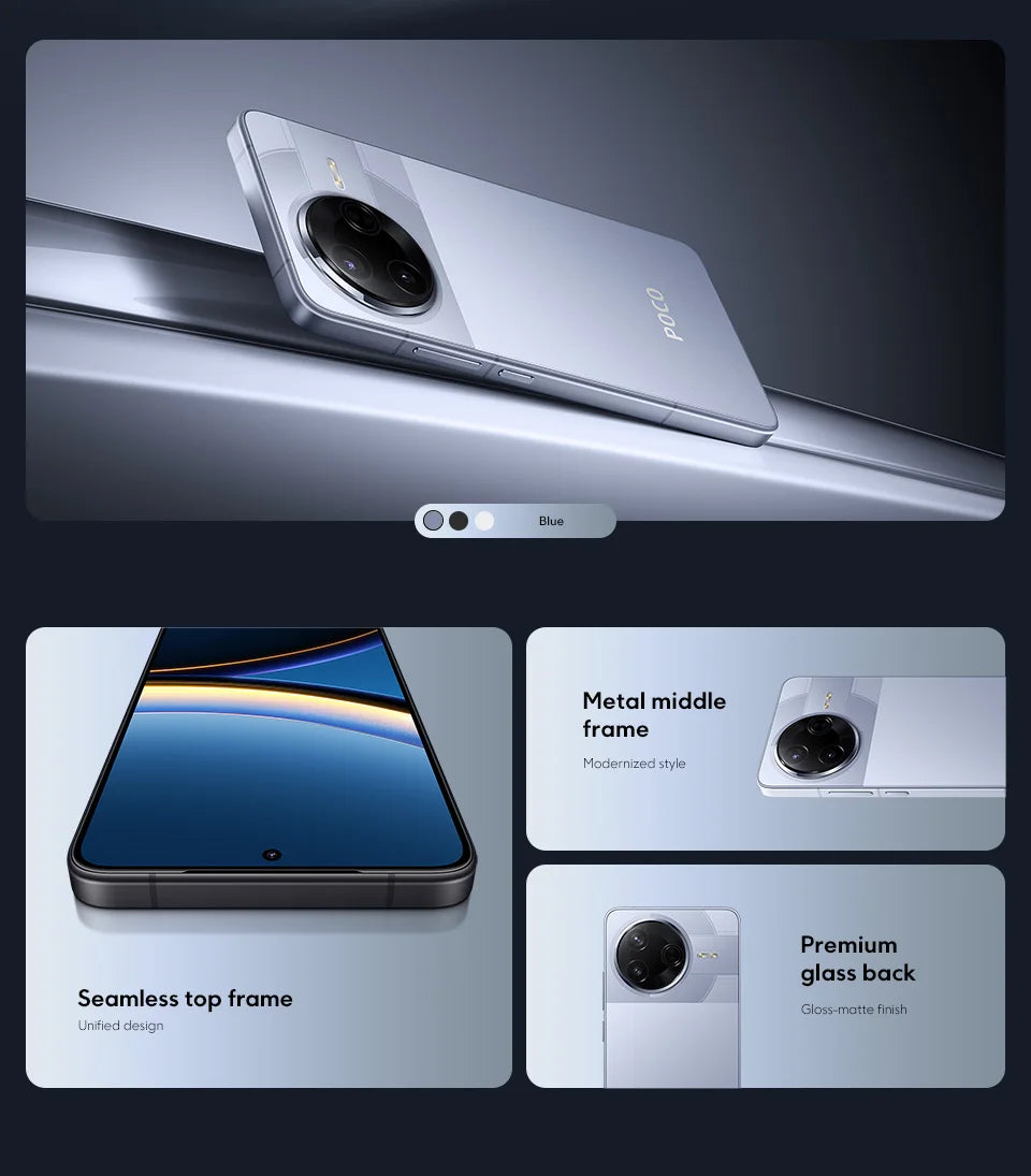 Xiaomi POCO F7 Pro 5G Versione Globale Smartphone Snapdragon ®   Doppia fotocamera da 50MP di 8ª generazione con OIS e NFC