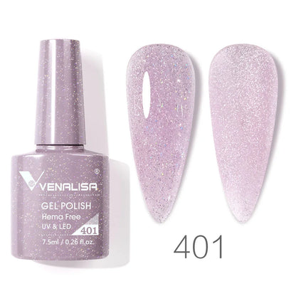 VENALISA Smalto gel per unghie da 7,5 ml Sparkle Glitter Diamante Brillante Colori estivi Semi permanente Soak off Vernice gel per unghie UV LED