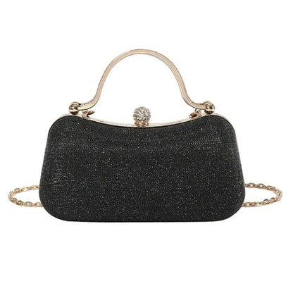 Borsa da sera da donna con perline da sposa Borsa da pranzo Borse a tracolla a catena Elegante pochette con strass Borsa da sera a forma di uovo