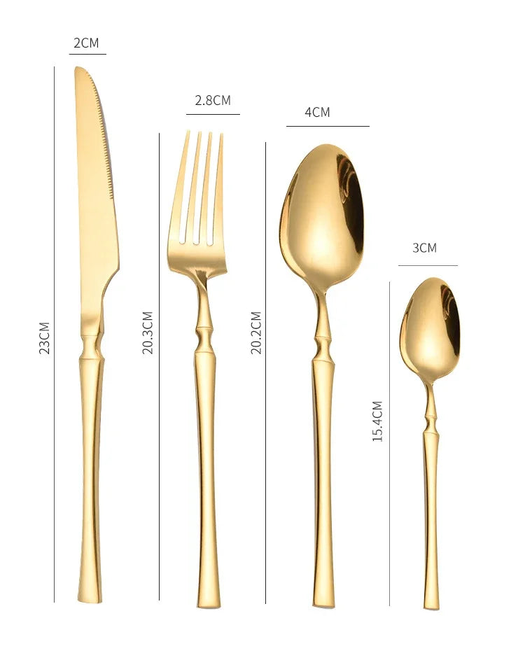 Set di posate in acciaio inossidabile da 30/40/60 pezzi, coltello, forchetta, cucchiaio da caffè, stoviglie, lavabili in lavastoviglie