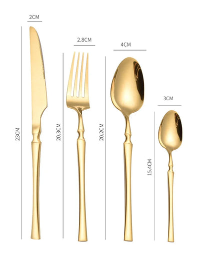 Set di posate in acciaio inossidabile da 30/40/60 pezzi, coltello, forchetta, cucchiaio da caffè, stoviglie, lavabili in lavastoviglie