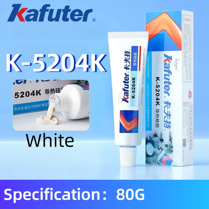Pasta Termica in Silicone KAFUTER K-5203 K5204 K5205 K5207, Composto Conduttivo ad Alta Temperatura per Dissipatori di Calore ed Elettronica