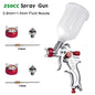 WENXING Pistola a spruzzo professionale HVLP 1.4 / 1.7 / 2.0mm Aerografo a gravità con ugello per verniciatura auto