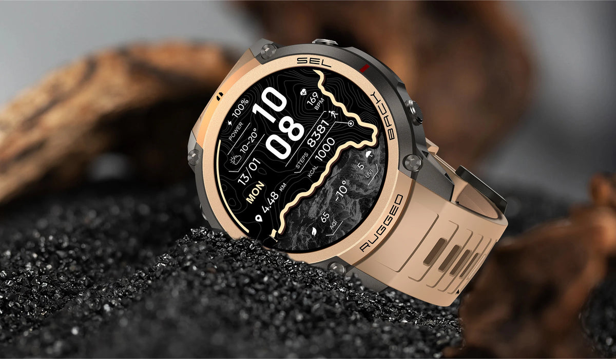2026 NUOVO Smartwatch con Mappe Offline per Uomo, Display AMOLED HD da 1,43 Pollici, GPS Esterno Integrato, Bussola, Altimetro, Impermeabile 5ATM, Orologio Sportivo per Nuoto, Ciclismo e Corsa