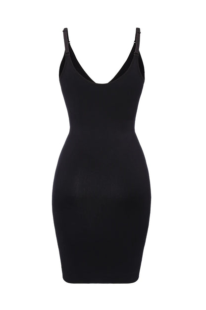 Sexy Full Slip Shapewear Abito da donna Scollo a V Aderente Biancheria intima Compressione liscia Shaper del corpo Dimagrante Vita Addome Pancia Corsetto