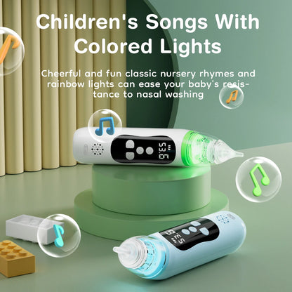 MAMIJOY Aspiratore nasale elettrico per bambini, pulitore nasale silenzioso per neonati, per ostruzioni e rinite, aspiratore nasale per neonati U94