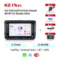 MEKEDE Android 15 Wireless CarPlay Auto Car Multimedia Player per VW Golf Passat Polo EOS T5 Skoda Combi 4G WiFi Luce Ambientale