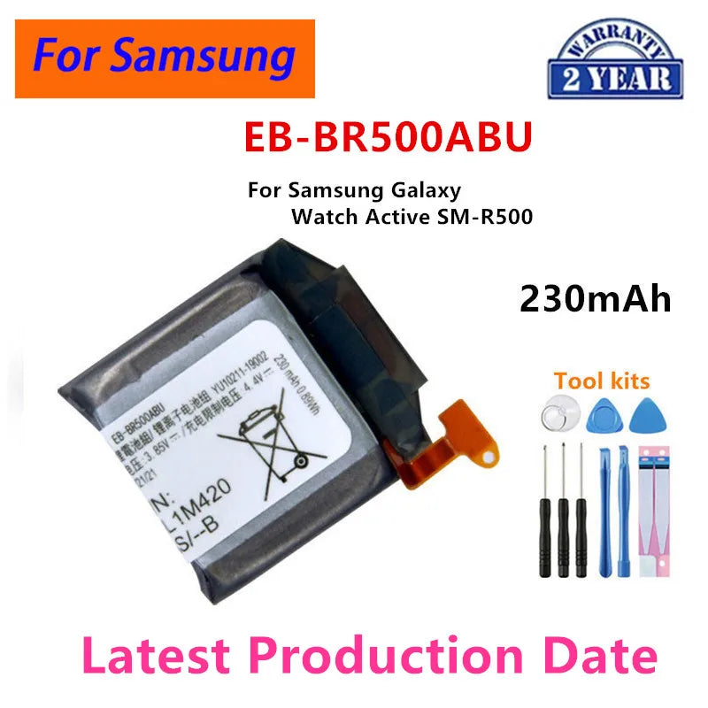 Nuova batteria per orologio Galaxy per Samsung Galaxy Watch Gear Live/S2 classic/Gear S4/Gear 1/Active 1 2 3/ Watch 3/ Gear S/Gear 2
