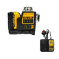Dewalt DW089LG Livella Laser Verde con Batteria al Litio 12V, 3 Lati 360 Gradi Linee Orizzontali e Verticali Strumento di Misurazione per Esterni