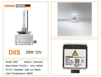 OSRAM D1S D2S D3S D4S D8S D2R D 66140 66240 66340 66440 CLC CLASSIC Pezzo di ricambio originale 4200K HID Lampadina Xenon Bianco Auto Faro