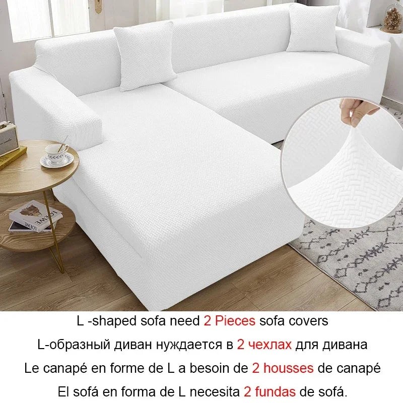 Copridivano ad angolo a forma di L in tessuto jacquard scozzese Copridivano elasticizzato Copridivano moderno per la casa Divano Chaise Lounge per soggiorno