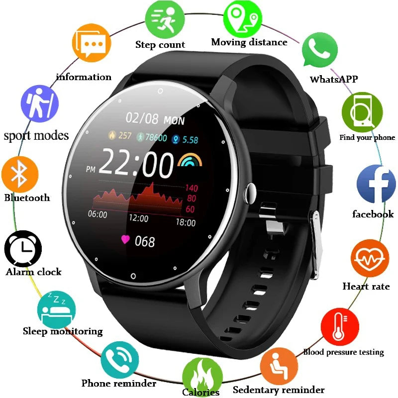 LIGE 2026 Smart Watch donna uomo donna regalo Sport Fitness uomo orologi cardiofrequenzimetro Smartwatch impermeabile per Android IOS