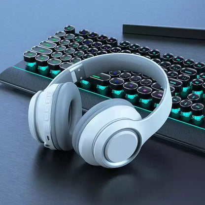 Nuovissime Cuffie Wireless Shoumi, Auricolari Bluetooth, Grandi Caschi con Microfono, Supporto per Scheda TF, Riproduzione Mp3 e Schermo Display