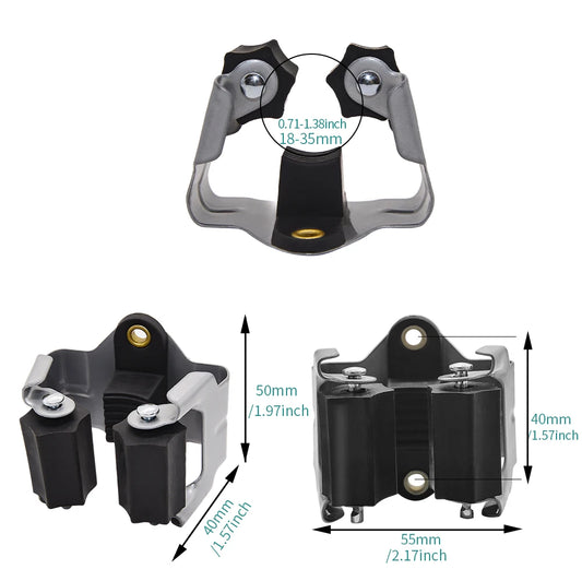 12 pezzi supporto per scopa e scopa supporto per scopa per montaggio a parete clip per impugnatura supporto per giardino a parete accessori per il bagno della cucina