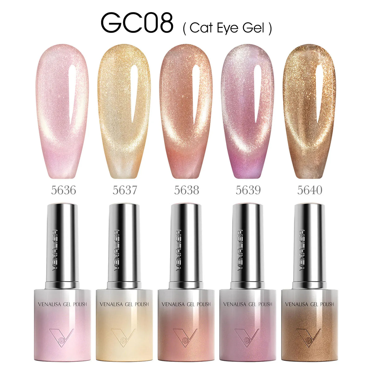 1/5pcsVenalisa Hema/TPO Spedizione Cat Eye Gel Magnete Ultra Flash Smalto Gel per unghie Diamante Sparkle Soak Off UV LED Vernice Gel per unghie