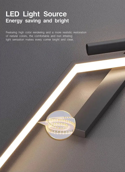 Lampade da parete a LED nordiche per corridoio corridoio 60cm/80cm/100cm Luci da parete a LED interne Sconce da parete Illuminazione per cucina Sala da pranzo