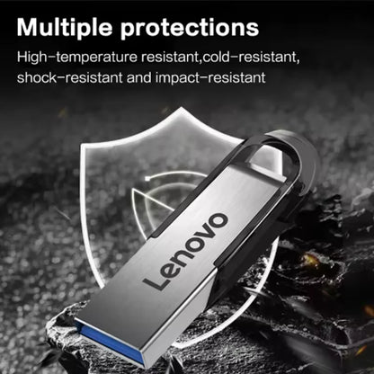 Chiavetta USB 3.0 ad alta velocità Lenovo - Chiavetta portatile in metallo, disponibile in diverse capacità: 256 GB, 1 TB, 128 GB, 64 GB, 512 GB, per l'archiviazione di dati.