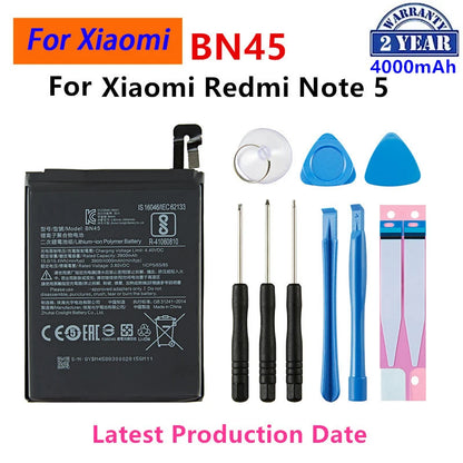 Batteria originale per telefono Xiaomi Mi Redmi Note Mix 2 3 3S 3X 4 4X 4A 4C 5 5A 5S 5X M5 6 6A 7 8 Pro Plus BN43 BN31