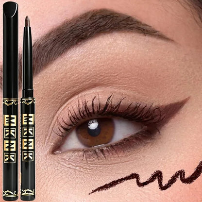 1-12 Pezzi Matita Eyeliner Nera Impermeabile, Anti-sbavatura, Applicazione Facile con Rotazione, Gel Occhi per Trucco Occhi Audace Stile Punk Adatto ai Principianti