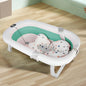 Cuscino da bagno pieghevole per neonati, ideale come regalo di nascita per bambine, adatto da 0 a 3 anni, Rosa/Grigio/Verde/Blu