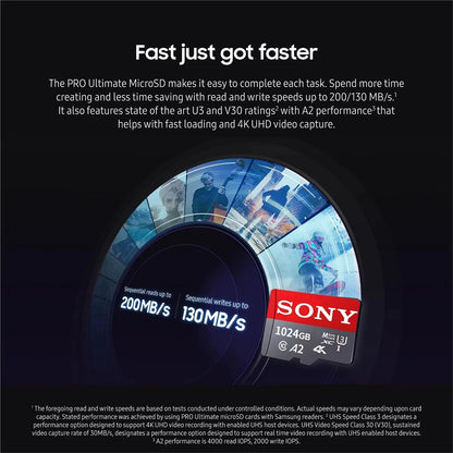 Scheda di Memoria Sony 512GB 256GB 128GB 64GB TF Micro SD Classe 10 UHS-1 Scheda Flash Microsd per Smartphone PC