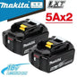 Batteria originale Makita 18V 5Ah, per batteria Makita 18V DHR183 BL1830B BL1850B BL1850 BL1840 BL1860 BL1815 Batteria al litio sostitutiva