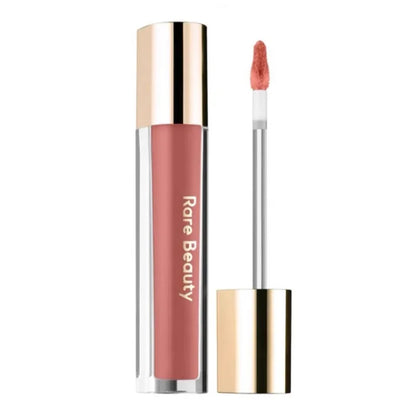Balsamo per labbra multicolore in stick, blush liquido in polvere, linea di cosmetici Rare Beauty, Believe Happy Bliss, a lunga tenuta, facile da applicare, per un trucco impeccabile.