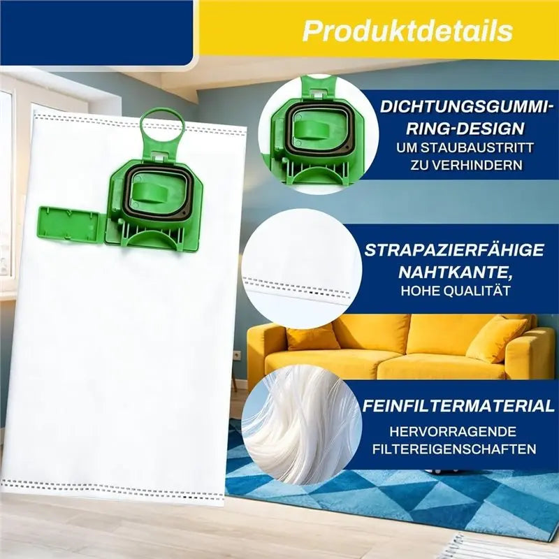 Offerta Speciale - Confezione da 14 Sacchetti per Aspirapolvere Compatibili con Vorwerk Kobold VK140 VK150 FP140 FP150, Set Acce