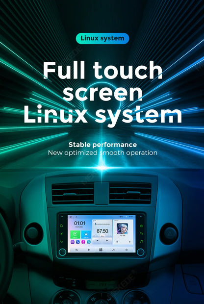 MEKED Autoradio Linux 7 Pollici con CarPlay Wireless e Android Auto per Toyota Yaris Corolla RAV4 Avensis Aygo Prius, Lettore Multimediale Universale 4K con Schermo per Telecamera Posteriore