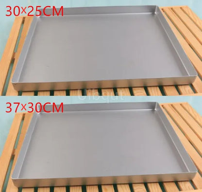 Stampo rettangolare per pane e torte, teglia da forno antiaderente, teglia rettangolare per pasticceria, teglia da cucina con fori per biscotti, utensili da forno, strumenti per panetteria.