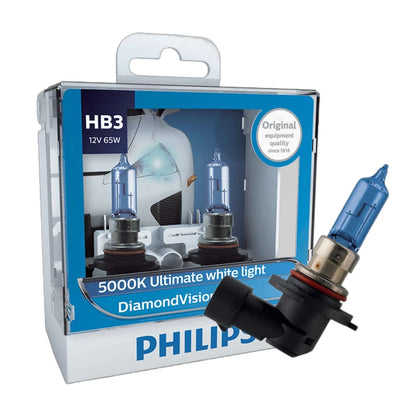 Philips H4 H7 H11 HB3 HB4 H8 H1 H3 9005 Crystal Vision Faro alogeno per auto 4300K Bianco brillante 5000K Diamond Vision Lampade automatiche