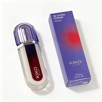 Nuovo KIKO MILANO Edizione Limitata Lucidalabbra 3D Hydra Effetto Volumizzante, Glaze per Labbra Effetto Specchio Trasparente, Rossetto a Lunga Durata, Cosmetico Idratante Naturale