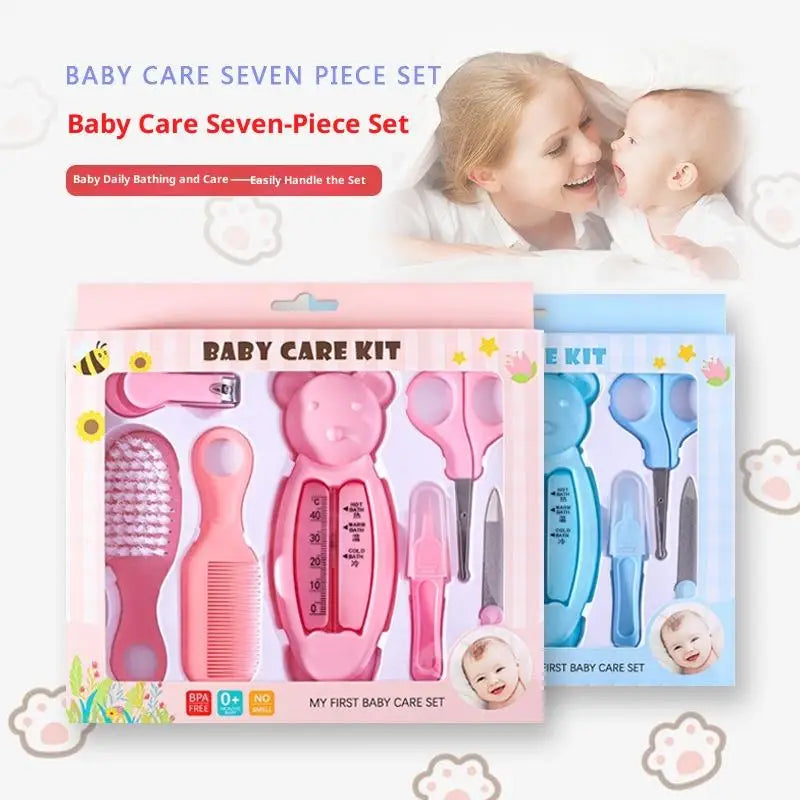Set di 13 Pezzi per la Cura del Bambino, Kit Portatile per Toelettatura e Cura delle Unghie