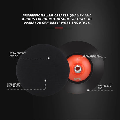 SPTA 5 "125mm 6" 150mm M14 5/8-16 Filettatura Piastra di Supporto Gancio Anello Auto Lucidatura Tampone di Lucidatura Disco Professionale per Lucidatore Rotante