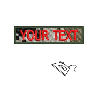 Etichette con nome ricamate, patch personalizzate con nome, da applicare a caldo, da cucire o con gancio, per uniformi e camicie da lavoro. Scegli i tuoi colori.