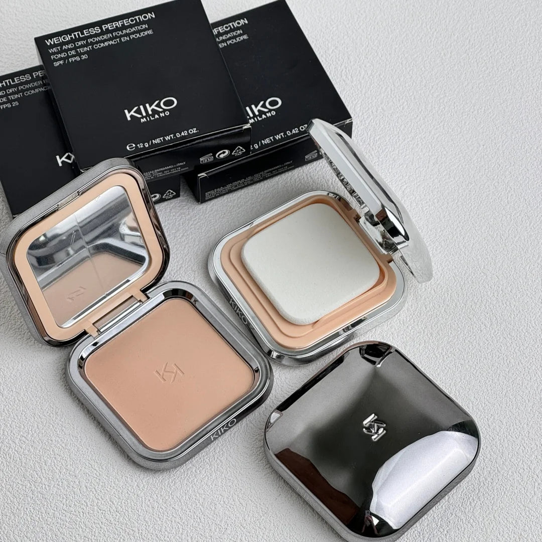KIKO Milano Cipria Opaca Pressata Controllo Olio e Riduzione dei Pori Cipria Fissante a Lunga Durata Finitura Naturale Effetto Soft-Focus Trucco Viso