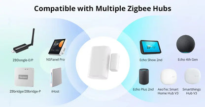 SONOFF SNZB-04P Sonoff Zigbee Sensore porta SNZB 04P Collegamento scena intelligente locale Avviso antimanomissione Sicurezza domestica Funziona con Alexa Google